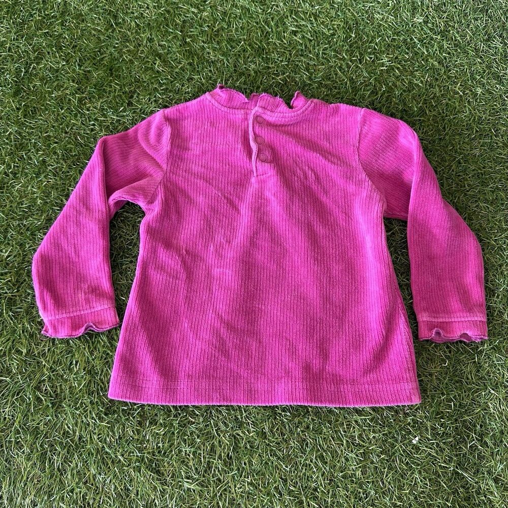 Vintage Children's Place Outfit Infant Girls Size 12 Months Pink Ribbed Ruffle - Picture 8 of 9